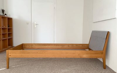 Grüne Erde Almeno Bett 90×200 Eiche