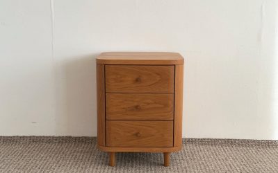 Grüne Erde Tonda Nachttisch Eiche 3L