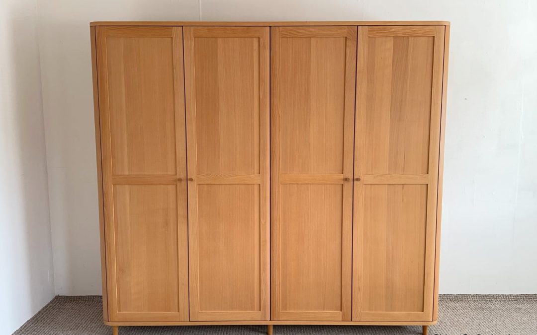 Grüne Erde Tonda Kleiderschrank 4-Türig Buche