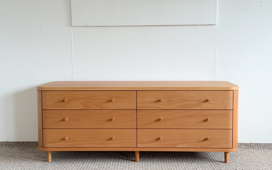 Grüne Erde Tonda Sideboard 6L Buche